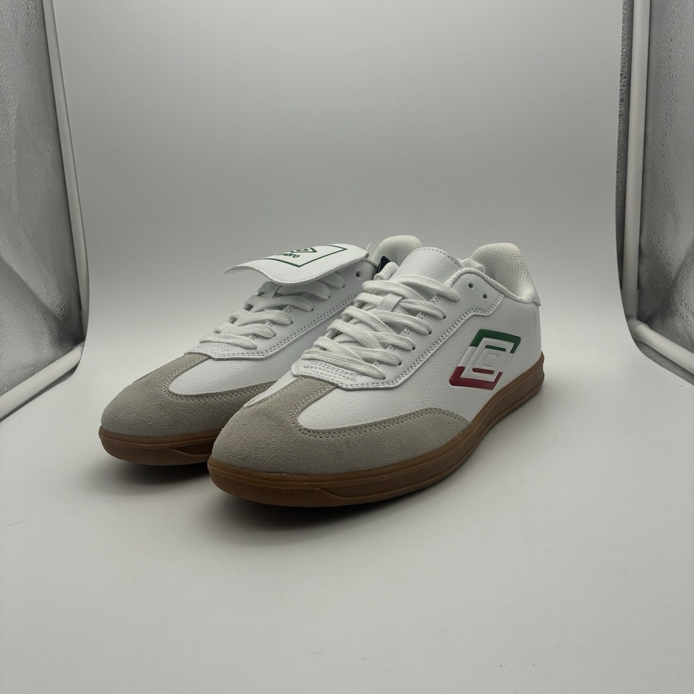 Umbro Indoor Soccer Shoes Size 10.5 White/Red /green Mexico Inspired Color way